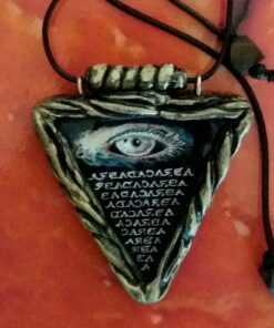 Alternative view of abracadabra talisman magic amulet pendant necklace jewelry